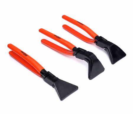 KOMPLET SZCZYPIEC DEKARSKICH DO GIĘCIA BLACHY 180° / 90° / 45° 275mm KD10453 - KRAFT&DELE