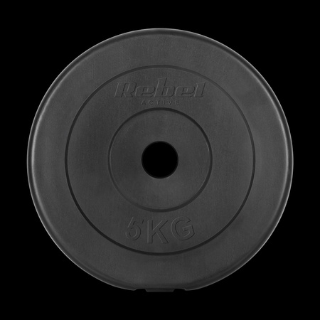 Zestaw obciążeń bitumicznych 4x5kg, otwór 31mm, talerz klasyczny, REBEL ACTIVE