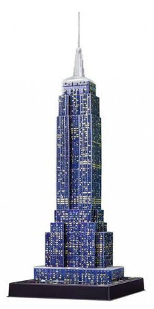 Puzzle 3D Budynki nocą Empire State Building