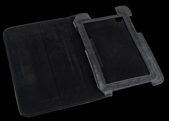 Etui czarne dedykowane do Samsung Galaxy Tab P3100 (skóra naturalna)