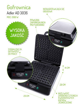AD 3036 Gofrownica 1500 W