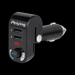 Transmiter samochodowy z funkcją bluetooth (2 gniazda USB)