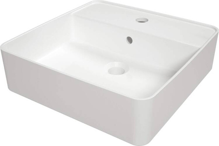 Umywalka ceramiczna nablatowa z wyspą na baterię (CGS 6U4B) - Deante