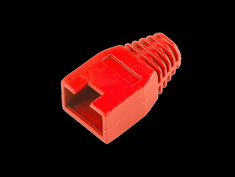 Osłona gumowa wtyku 8p8c RJ45 czerwona