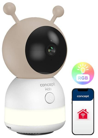 Niania elektroniczna z wideo i oświetleniem LED KIDO z aplikacją mobilną KD4000
