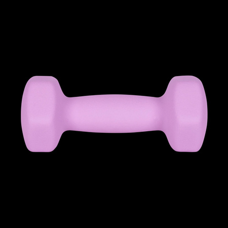 Hantelki żeliwne neoprenowe HEX 2x2kg, REBEL ACTIVE