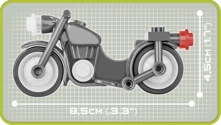 Klocki Armia Nebelwerfer 41-15 cm - wieloprowadnicowa wyrzutnia rakietowa, 80 elementów