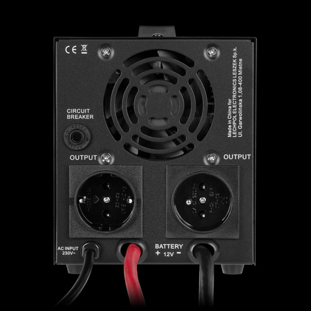 Zasilacz awaryjny Rebel POWER-800-LFP4 - przetwornica z czystym przebiegiem sinusoidalnym i funkcją ładowania 12V 230V 800VA/500W