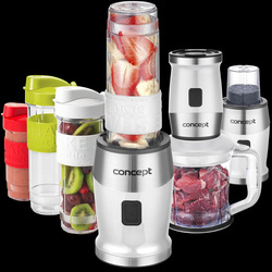 Smoothie maker + chopper + m3ynek 700 W bia3y butelki 2 x 570 ml + 400 ml SM3391