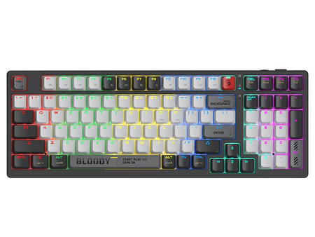 Klawiatura mechaniczna A4TECH BLOODY WS98 Grey WRLS (BLMS RED Plus Switches)