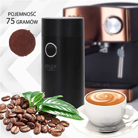 AD 4446 black silver Młynek do kawy