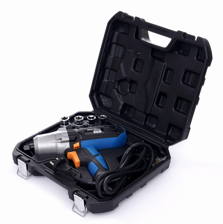 Elektryczny klucz udarowy 1/2" + walizka + nasadki KD1796 - KRAFT&DELE