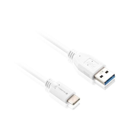 Kabel GoGEN USB-A / USB-C 1m biały USBAC100MM01