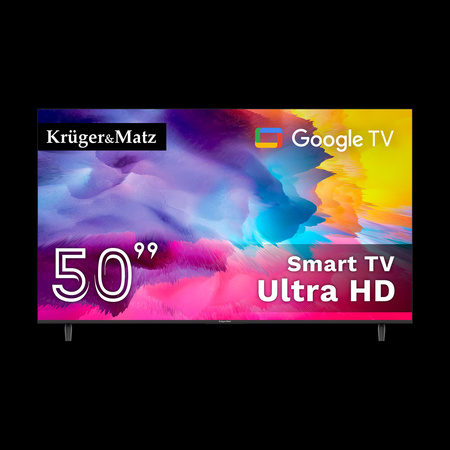Telewizor Kruger&Matz 50&quot; UHD Google TV 5.0 DVB-T2/T/C H.265 HEVC