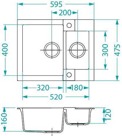 ALVEUS ROCK 80 zlewozmywak granitowy steel (4218004)