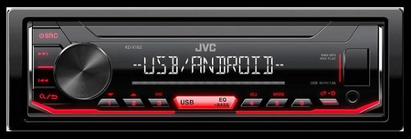 JVC KDX-162 Radio samochodowe USB RED