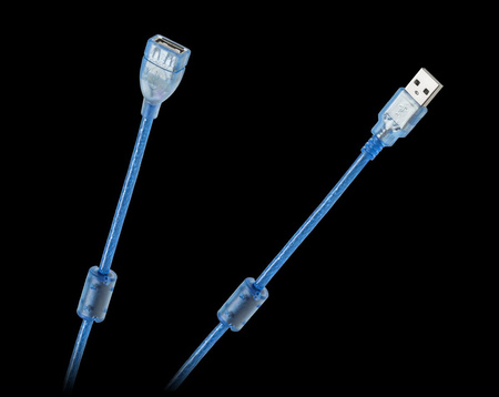 Kabel USB 2.0 Az -Am przedłużacz 5m ekran+filtr