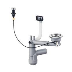 Syfon do zlewozmywaka stalowego 1-komorowego - Space-Saver (ZXY 9913) - Deante