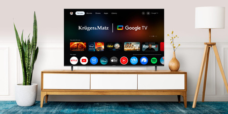 Telewizor Kruger&Matz 65&quot; UHD Google TV 5.0 DVB-T2/T/C H.265 HEVC