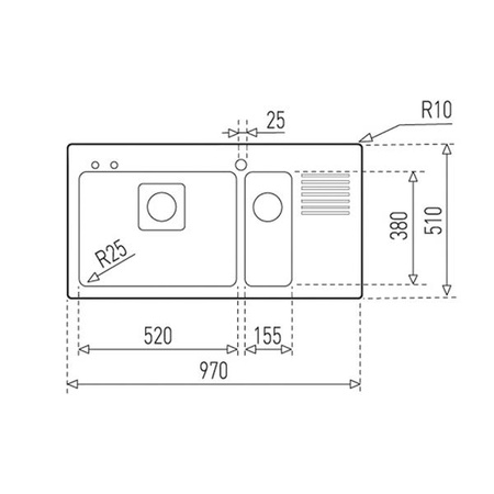 Zlewozmywak FRAME FR97SXHLF TEKA