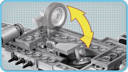 Klocki Small Army 265 elementów North American P-51D Mustang myśliwiec amerykański