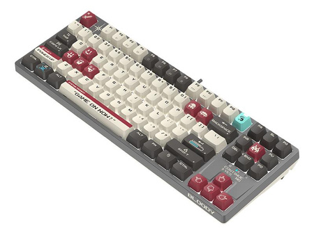 Klawiatura mechaniczna A4TECH BLOODY S87 Pixels Red USB (BLMS RED Plus Switches)