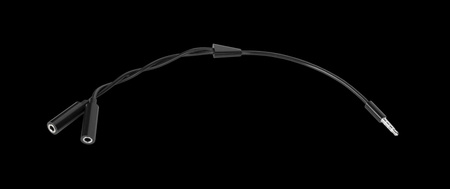 Adapter wt.Jack 3.5 4polowy-2xgniazdo Jack 3.5 stereo