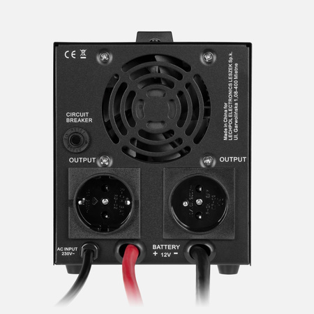 Zasilacz awaryjny KEMOT PROsinus-800-LFP4 przetwornica z czystym przebiegiem sinusoidalnym i funkcją ładowania 12V 230V 800VA/500W
