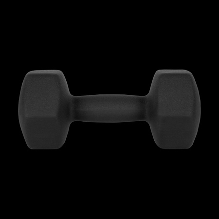 Hantelki żeliwne neoprenowe HEX 2x9kg, REBEL ACTIVE