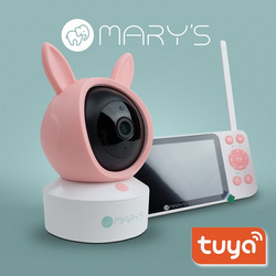 MARY'S Nania kamera elektroniczna 2w1 Królik różowy Wifi TUYA (MW61500) - Eco Light