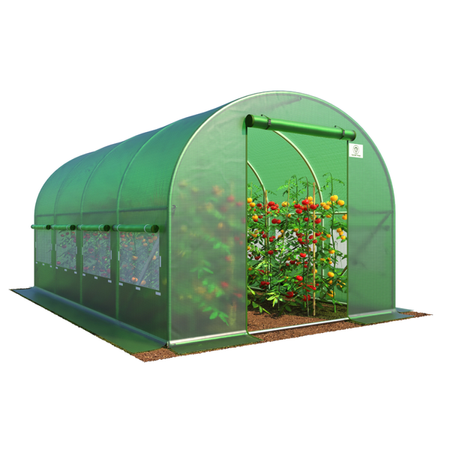 Tunel Foliowy Ogrodowy Zielony 10m2