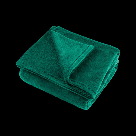 Koc polarowy 200x220 cm TEESA - zielony