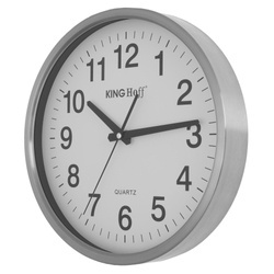 Zegar ścienny, stal nierdzewna, Ø30cm Kingho KH-5025