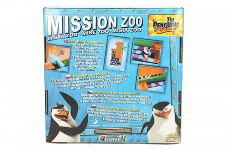 Klocki Misja ZOO - gra Pingwiny z Madagaskaru
