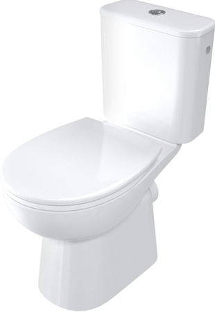 Miska WC kompakt bezkołnierzowa (CDFD6RPS) - Deante