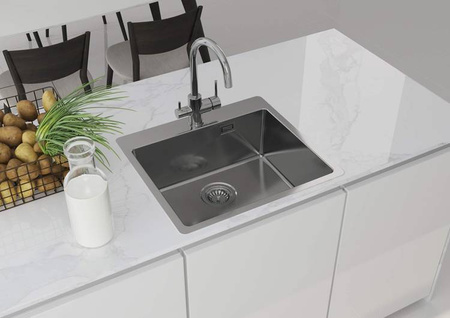 Zlewozmywak stalowy 1-komorowy (ZPO 010B) - Deante