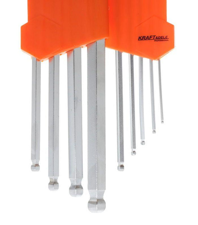 Zestaw 9 imbusów kulkowych KD10296 - KRAFT&DELE