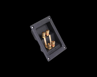 Gniazdo terminal głośnikowe 4xbanan