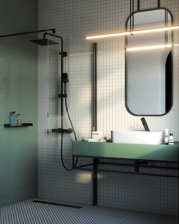 Ścianka prysznicowa / walk-in systemu Kerria Plus 90 cm (KTS N39P) - Deante