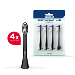 Końcówka szczoteczki do zębów PERFECT SMILE ZK500x, Daily Clean, 4 szt, czarna ZK0051