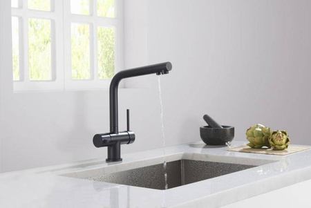 Crystal czarny mat Blue Water