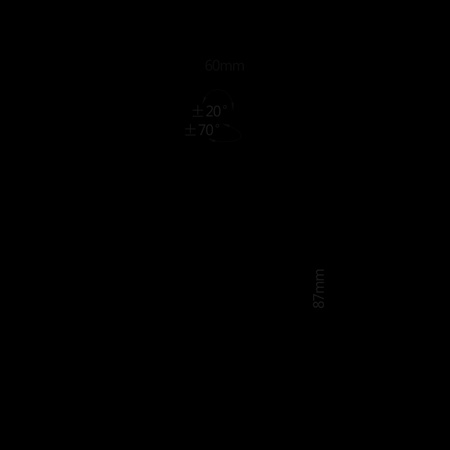Uchwyt ścienny głośnikowy maks. obciążenie 3,5 kg