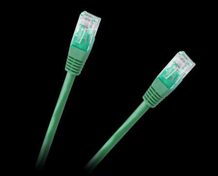 Patchcord kabel UTP 8c wtyk-wtyk 0,5m CCA zielony cat.6e