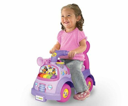 Jezdźik Fisher Price muzyczna parada fioletowy