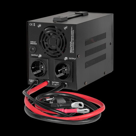 Zasilacz awaryjny Rebel POWER-800-LFP4 - przetwornica z czystym przebiegiem sinusoidalnym i funkcją ładowania 12V 230V 800VA/500W