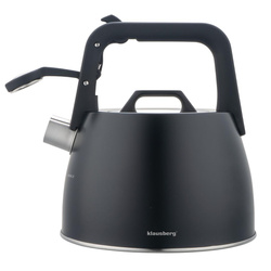 Czajnik tradycyjny, z gwizdkiem, czarny, 2,5l, Klausberg, KB-7915 KB-7915