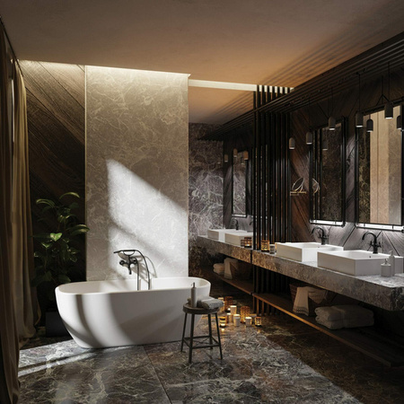 Lusterko kosmetyczne na ruchomym ramieniu - dwustronne (ADR 0811) - Deante