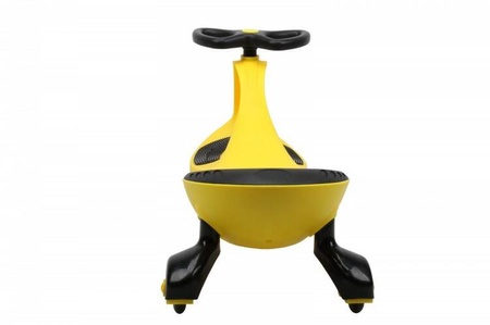 Jeździk Grawitacyjny Swing Car model 8097 Kauczukowe Koła LED żółty-czarny