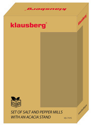 Młynek do soli i pieprzu, szary Klausber KB-7595