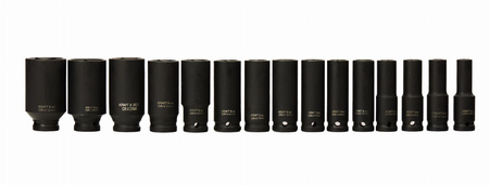 NASADKI UDAROWE DŁUGIE 1/2" 15EL. 10- 32 mm KD11769 - KRAFT&DELE